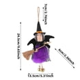 thumbnail image 3 of Halloween Decoration Witch Hanging Ornaments for Small Tree, Cute Holiday Party Indoor Home Decor, 3 of 6