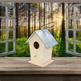 thumbnail image 4 of 2xcasa Colgante De Madera, Mini Nido De Pájaro, Casa De Madera Para Jaula De Pájaros, Lugar De, 4 of 8