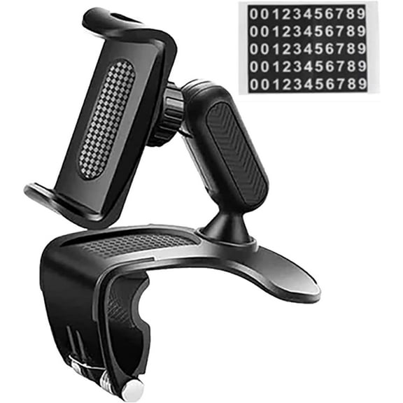 Universal 360 Dashboard Phone Holder, Phone Holder, Fits 4.5”–6.9” Phones