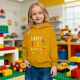 thumbnail image 4 of IWRICH Happy 100th Days of Kindergarien Hoodies for Boys Girls Long Sleeve Lined Hooded Sweatshirts Cute Tops,Size 2-14 Years Yellow 160, 4 of 7