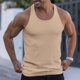 thumbnail image 2 of Men's Solid Color Tightening Spring/Summer Knit Vertical Stripe Bodybuilding Fitness Vest Men's I-Line Vest XL, 2 of 5