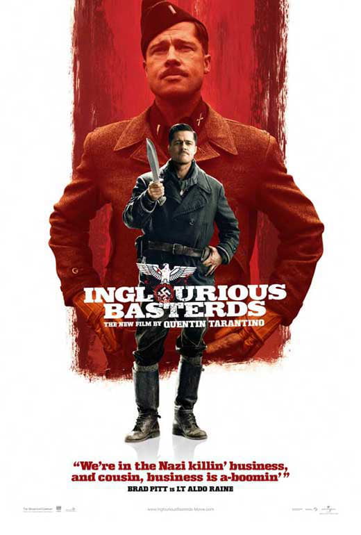 11 x 17 inches Tarantino Inglourious Basterds movie poster print Brad Pitt 