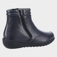 thumbnail image 3 of Fleet & Foster Womens Morocco Twin Zip Leather Ankle Boots, 3 of 5