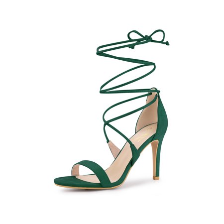

Perphy Stiletto High Heel Lace Up Sandals for Women