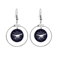 thumbnail image 1 of La forma del cuerpo de velocidad Los pendientes cuelgan del aro de la joyería del círculo de la gota Unbranded M, 1 of 3