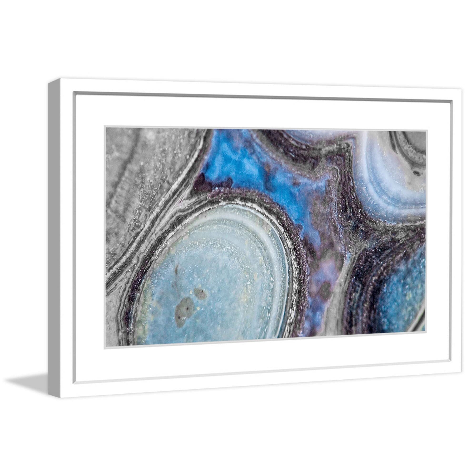 "Blue Flame" Framed Painting Print