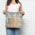 thumbnail image 2 of Blue Brown Pillow Covers 18x18 Inch Decorative Throw Pillow Cover, Vintage Modern Oil Painting Art Abstract Sofa Pillowcases Accent Cushion Case Home Decor Bedroom Living Room, 2 of 6