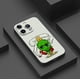 thumbnail image 3 of Mejore la protección de su iPhone con esta divertida funda plateada mate de doble capa con dibujos animados para teléfono, 3 of 4