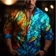thumbnail image 1 of Nuevas camisetas a cuadros a rayas para hombre, camisa de hombre de talla grande, informal, para oficina, calle, exterior, patrón HD, suave y cómoda, 1 of 6