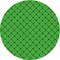 thumbnail image 1 of Ahgly Company Machine Washable Indoor Round Transitional Lime Green Area Rugs, 5' Round, 1 of 7