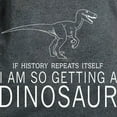 thumbnail image 3 of CafePress - History Repeats Dinosaur T Shirt - Women's Traditional Fit Dark T-Shirt, 3 of 4
