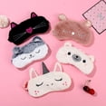 thumbnail image 3 of Cat Sleeping Mask Cute Soft Plush Blindfold Nap Eye Cover Animal Sleep Eye Mask, 3 of 10