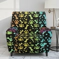 thumbnail image 2 of Xixirimido Colorful Bone Paws Pattern Recliner Chair Covers 4-Pieces Stretch Lazy Boy Recliner Covers with Pocket Reclining Slipcovers Soft Sofa Slipcover Furniture Protector for Pets Kids, 2 of 8