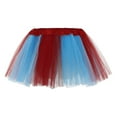thumbnail image 5 of ZHOUCHANKIDS 4 Layers Tutu for Toddler Girls Kids Carnival Princess Puffy Tulle Dance Skirt Birthday Party Blue 3-8Years, 5 of 7