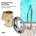 thumbnail image 5 of Wood Grip | Anchor and Escutcheon Pool Rail Set | 4'" Anchor for 1.90" Outer Diameter Tubing | Brass Inground Pool Anchor | Anchor-Escutcheons Set | Escutcheon Ring and Pool Anchors (2 Pack), 5 of 6