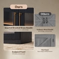 thumbnail image 4 of Modern Fort Storage Cabinet with Glass Door, 31" Buffet Sideboard with Adjustable Shelves, Kitchen Pantry & Bedroom Furniture, Easy Assemble,Black, 4 of 8