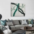 thumbnail image 3 of COMIO  Abstract Black Framed Green Line Canvas Prints Wall Art Modern High Gloss Giclee Linen Designed Artwork Pictures Paintings for Office Living Room Bedroom, 3 of 4