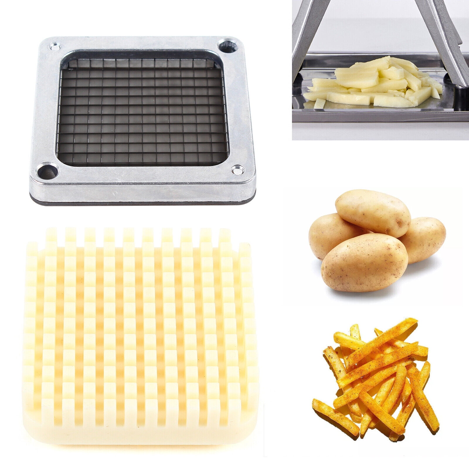 Miumaeov Electric French Fry Cutter Professional Stainless Steel
