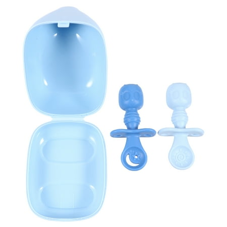 

1 Set of Spoon Tableware Silicone Toddler Feeding Spoon for Kids Dinning