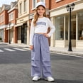 thumbnail image 2 of Kogui Kids Flare Leg Pants Set Girls Clothes Back to School Outfits Print Sweatsuit with Leggings Kids Sweatpants Set Size 9-10 (Light Purple,9-10 Years), 2 of 9