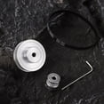 thumbnail image 4 of Miangastore ULTECHNOVO 1 Set Synchronous Wheel Set Aluminum Timing Pulley with 2 pcs Length 200mm Width 6mm Belt, 4 of 8