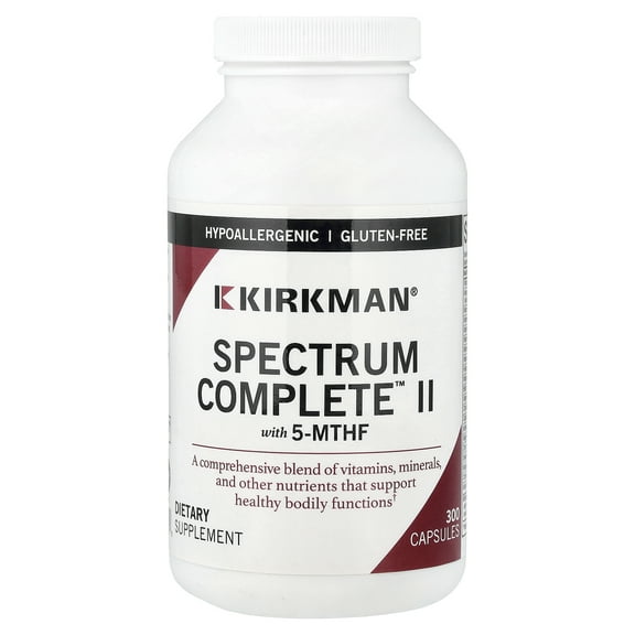 Kirkman Labs Spectrum Complete™ II with 5-MTHF, 300 Capsules