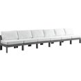 thumbnail image 2 of Meridian Furniture Nizuc Canapé Modulaire d'Extérieur Blanc pour Patio, 2 of 8