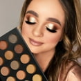 thumbnail image 4 of Nudes Gold Eyeshadow Palette Neutral Nake, DE'LANCI Brown Dark Eye Shadow Pallet, Makeup for Hazel Eyes, Depth and Naked Smoky Look, Warm Earth Colors Matte and Shimmer Pigment, Sunset, 4 of 8