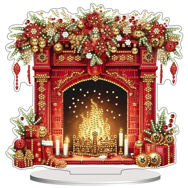 Art Craft Kit VODAPYC DIY, adorno navideño con diamantes