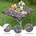 thumbnail image 4 of Dalmatian Corgi Bulldog Square Fitted Tablecloth with Elastic Edge,Square Table Cover,Washable Elastic Table Cover for Home Kitchen Party Decor 34"x34", 4 of 6