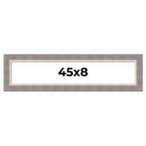 45x8 Frame Grey Real Wood Picture Frame Width 2.75 Inches | Interior Frame Depth 0.5 Inches | Linus