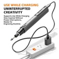 thumbnail image 3 of Electric Mini Grinder,Cordless Engraving Pen with 6-Speed Adjustable&LED Display,Mini Rotary Tool and Cordless Engraver for Craft Multi-Function Glass Etching Kit for Metal, Wood, 3 of 7
