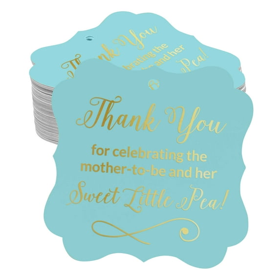 Inkdotpot Hang Tags Thank You For Celebrating The Mother To Be Baby Shower Favor Bracket Shape Gift Tags Real Gold Foil Bonbonniere Tag Pack Of 50