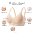 thumbnail image 5 of Women's Seamless Wireless Bra Fashionable 3/4 Cup Lingerie, Invisible Comfort Underwear, Push Up Bralette, Soft Breathable Daily Vest, Smooth T Shirt Top, 5 of 9