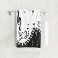 thumbnail image 2 of Dreamtimes Music Note Piano Keyboard with Floral Branch Pattern On White Musical Symbol Soft Bath Towel Absorbent Hand Towels Multipurpose for Bathroom Hotel Gym and Spa 30"x15", 2 of 3