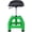 Green, variant on Heavy Duty Pneumatic 360 Degree Swivel Stool, Mechanics Rolling Creeper Seat with Foam Cushion and Wire Shelf for Garage Workshop, Green Steel Shop Stool with Casters