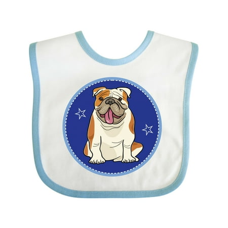 

Inktastic Bulldog Dog Funny Puppy Gift Baby Boy or Baby Girl Bib