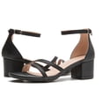 thumbnail image 7 of Women Chunky Sandals heels Ankle Strap Wedding Dress Pump Shoes White Size 8.5, 7 of 7