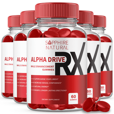 (5 Pack) Alpha DriveRX Gummies - Your Daily Supplement for Confidence and Max Performance (300 Gummies)