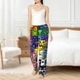 thumbnail image 6 of Lsque Geometry Dash Print Women's Pajama Pants, Lounge Pant - Comfortable Home Wear,Elastic Waistband, Stylish Design-Medium, 6 of 9