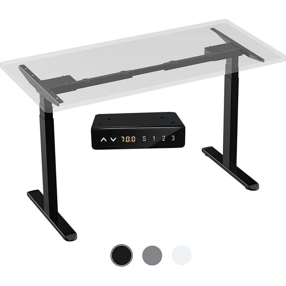 AIMEZ0 Dual Motor Standing Desk Frame with LCD Touch Screen, Adjustable Height 27.4-45.6 inches for Home & Office Table (Frame Only)