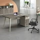 thumbnail image 4 of Drawers Study Work Desk Write Staff Executive Computer Modern Desk Reception Accessories Escritorio Ordenador Furniture HD50WD My Lux Decor Round, 4 of 31