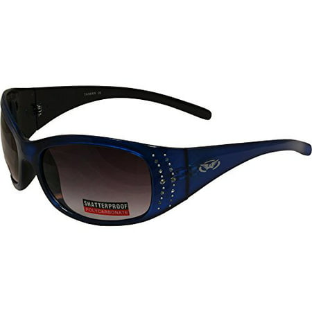 Global Vision Marilyn 2 Glasses (Gloss Blue Frame/Smoke
