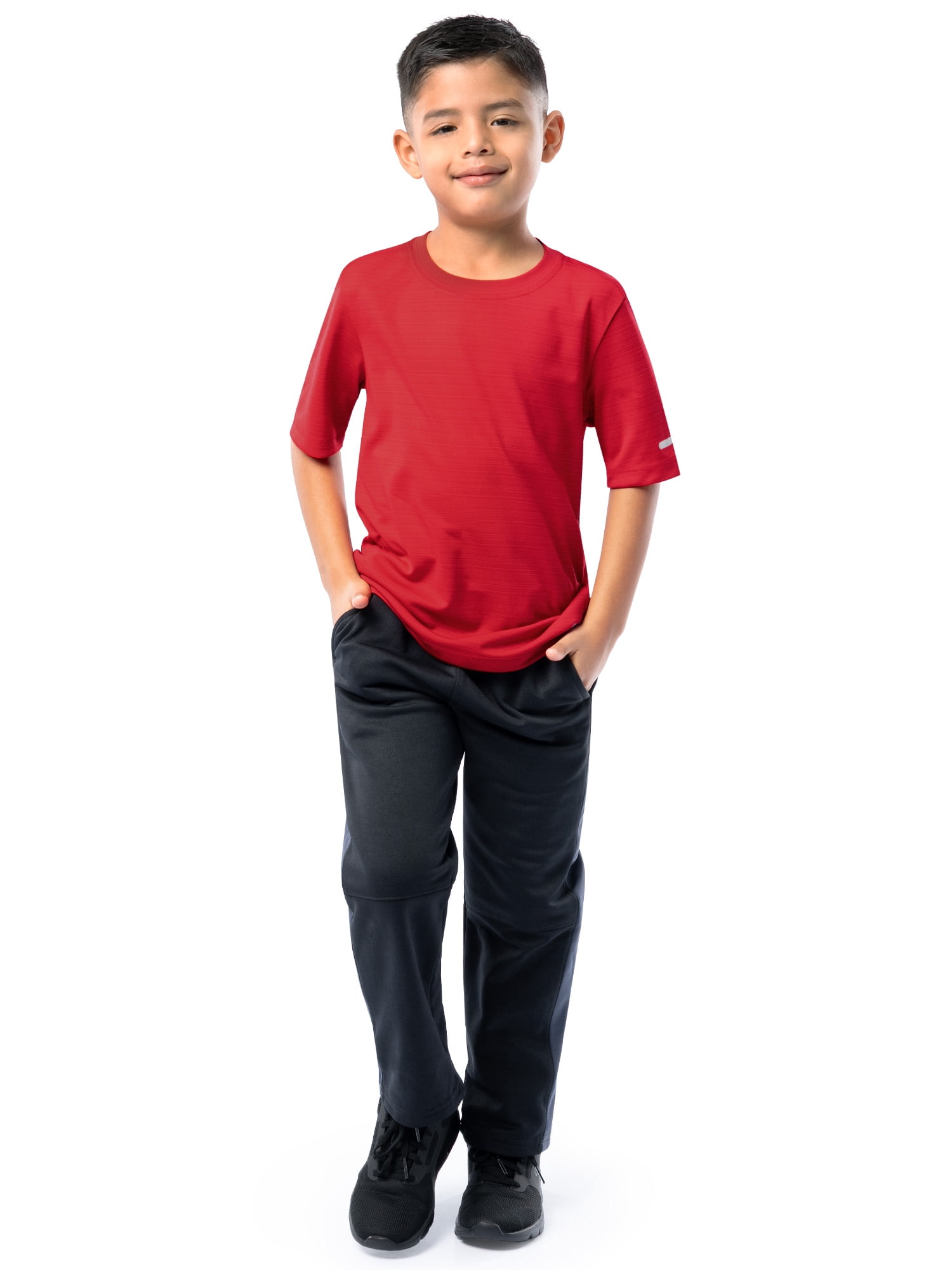 Athletic Works Boy's Performance Tees, 2-Pack, Sizes 4-18