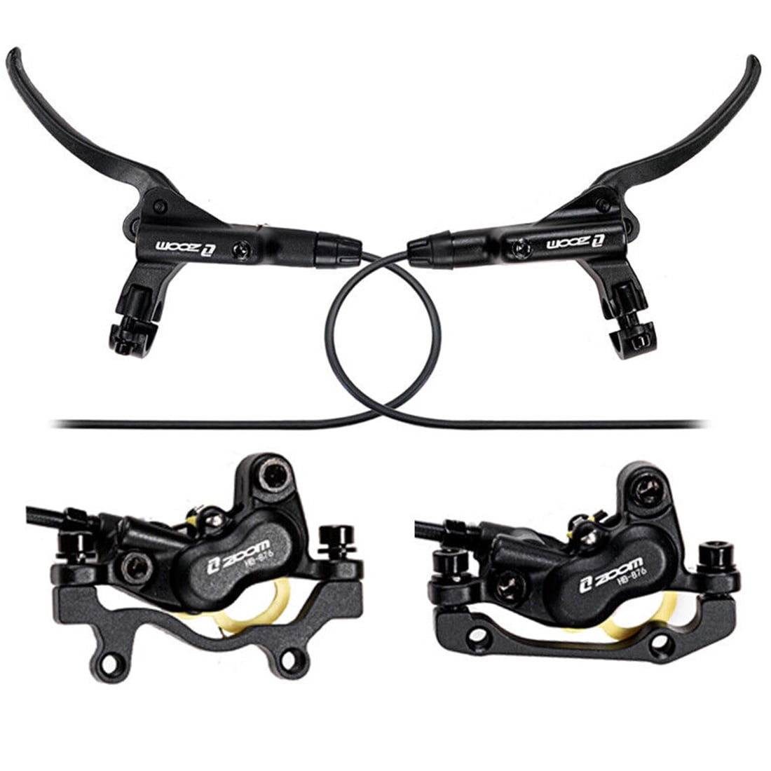 ZOOM 4 Piston Hydraulic Disc Brakes Set Mountain Bike Hydraulic Brake