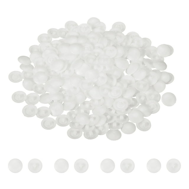 Uxcell 200 Pcs Cubiertas de Cabeza de Tornillo, Tapas de Plástico de 12mm para Decoración de Muebles