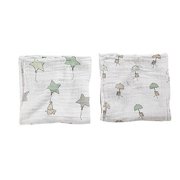 aden + anais Classic Muslin Swaddle Blanket 2 Pack (White, One Size)