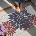 thumbnail image 4 of Red and Blue Pioneer Flower Pattern Door Rugs,Washable Non Slip Door Mats Indoor,Decorative Door Mats,Entry Mat Indoor for Entrance,Bedroom,Kitchen,Bathroom,20"x32", 4 of 6
