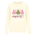 thumbnail image 4 of Wancir Sweatshirt Women Merry Christmas Letter Print Long Sleeve Sweater Xmas Crewneck Pullover Casual Blouse Tops, 4 of 4
