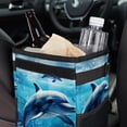 thumbnail image 6 of Dolphin Foldable Car Garbage Can with Lid, Leak-Proof, Hanging Storage Bag - Car Trash Bin, Mini Trash Can, 6 of 6